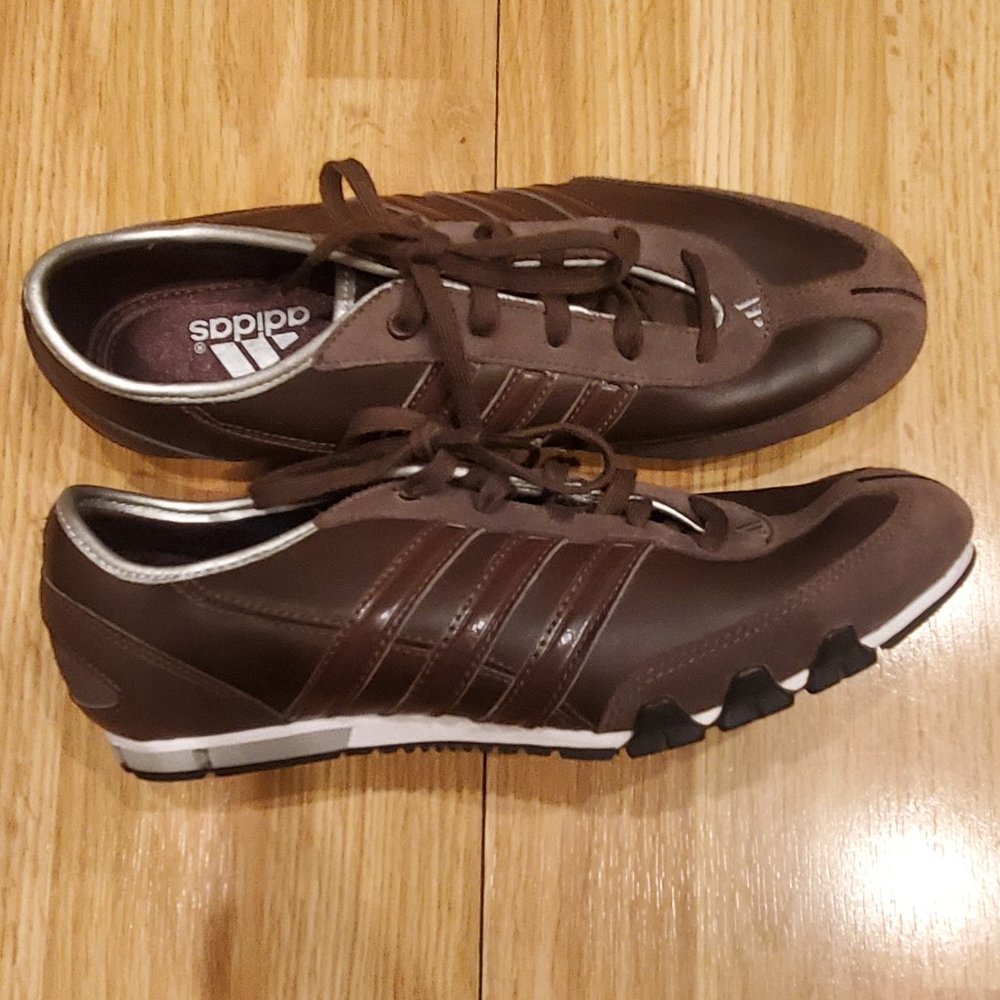 Vintage Adidas driver shoes brown 7
